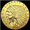 Image 1 : 1911 $2.50 Gold Quarter Eagle CLOSELY UNCIRCULATED