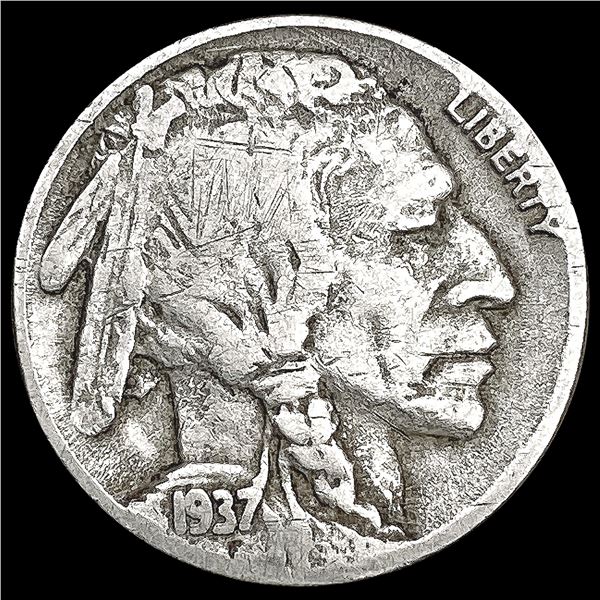 1937-D 3-Leg Buffalo Nickel LIGHTLY CIRCULATED
