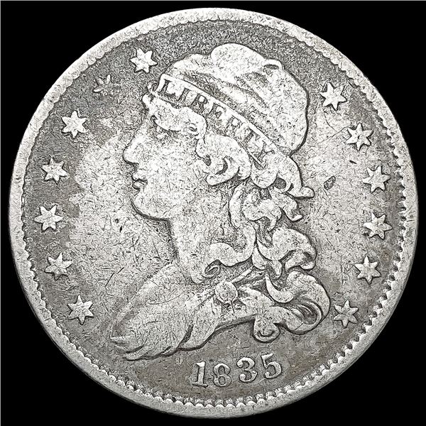 1835 Capped Bust Quarter NICELY CIRCULATED