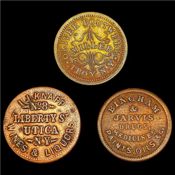 [3] 1863-1864 Civil War Tokens HIGH GRADE