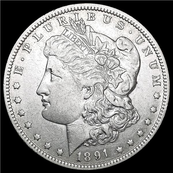 1891-O Morgan Silver Dollar ABOUT UNCIRCULATED