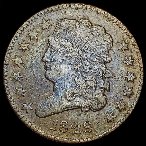 1828 Classic Head Half Cent CLOSELY UNCIRCULATED