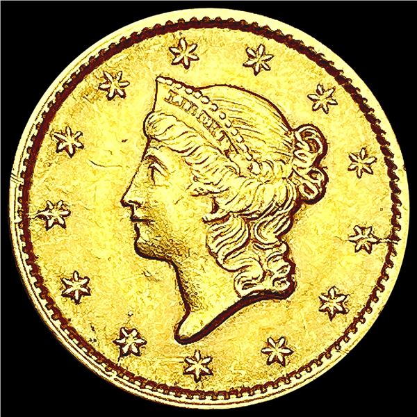 853 Rare Gold Dollar CLOSELY UNCIRCULATED