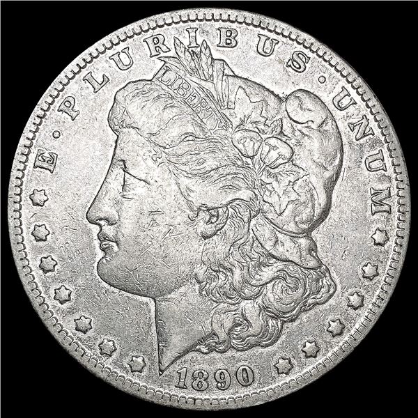 1890-CC Morgan Silver Dollar LIGHTLY CIRCULATED