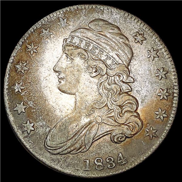 1834 Capped Bust Half Dollar CLOSELY UNCIRCULATED