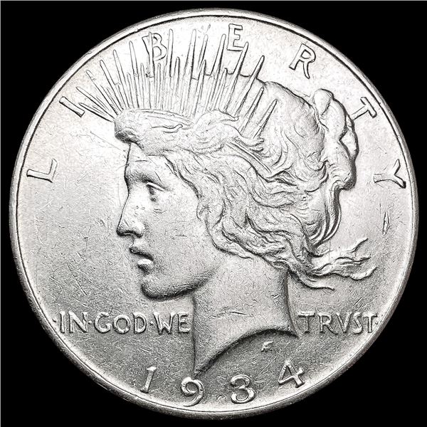 1934-D Silver Peace Dollar NEARLY UNCIRCULATED
