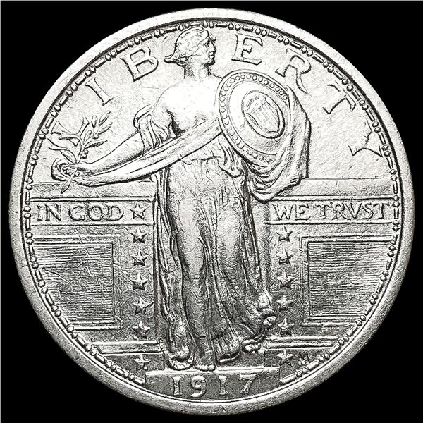 1917 T1 FH Standing Liberty Quarter UNCIRCULATED