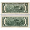 Image 2 : TWO USA Two Dollar Bills 2003 and 2017