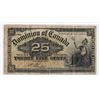 1900 Dominion of Canada 25 Cent Bill,  Shin Plaster, Shinplaster