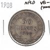 Image 1 : 1908 Newfoundland 50 Cent Coin