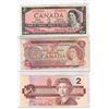 THREE Two Dollar Bills , 1954, 1974, 1986