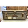 Image 2 : METAL STEAMER TRUNK AND VINTAGE SHOE FORM