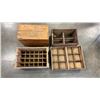 Image 1 : 4 VINTAGE WOODEN CRATES