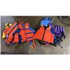 Image 1 : LOT OF ASSORTED LIFE JACKETS