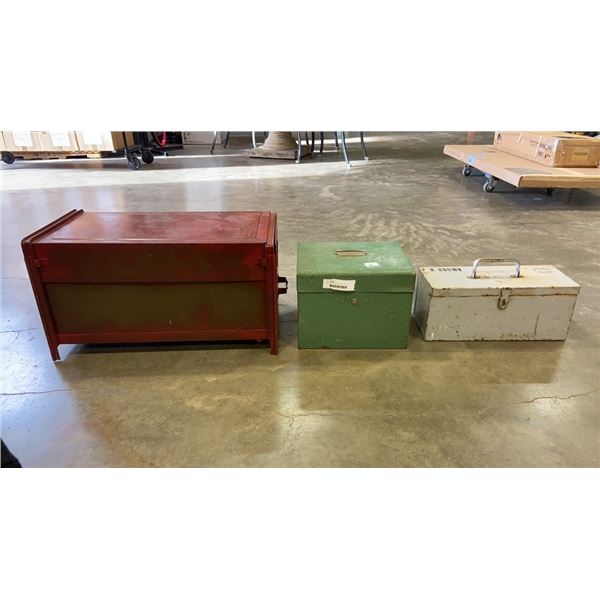 INDUSTRIAL METAL 1 DRAWER, METAL TOOLBOX AND METAL CASH BOX