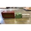 Image 1 : INDUSTRIAL METAL 1 DRAWER, METAL TOOLBOX AND METAL CASH BOX