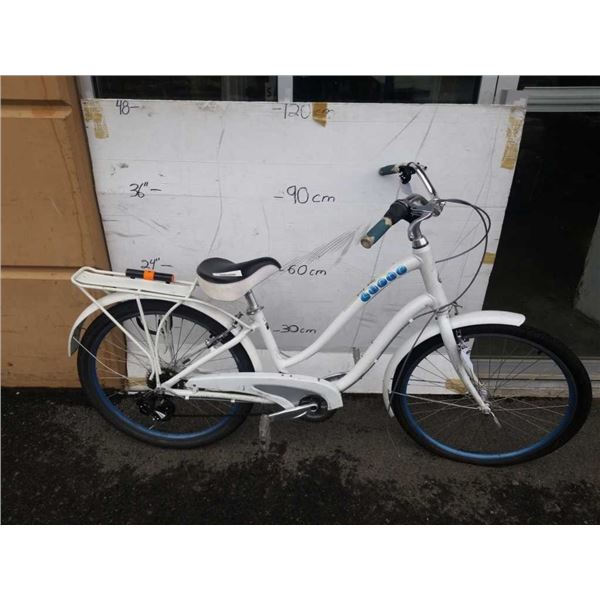 WHITE SUEDE BIKE