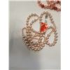 Image 2 : MALLORCA PEARLS MADE IN SPAIN - ROSE GOLD 48" NECKLACE AND PINK AND RED 15" CHOKER