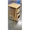 Image 3 : 3 DRAWER WICKER STORAGE UNIT