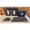 Image 1 : LOT OF KLIM GAMING ACCESSORIES - KEYBOARD, BOOM BOX, LAPTOP COOLER, ETC