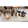 Image 1 : LION FIGURE AND COLLECTIBLE WOODEN FIGURES ETC