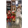 Image 1 : CHRISTMAS JESTER, ELF AND ILLUMINATED GIRL STATUE