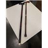 Image 1 : UNIQUE CARVED CANE, AND ADJUSTABLE ALUMINUM CANE