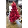 Image 2 : 6.5FT  PINK CHRISTMAS TREE STORE PROP ORIGINALLY FROM THE BAY