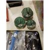 Image 2 : BOX OF COLLECTIBLES, MINI SPOONS, PORCELAIN FIGURES, INSTANT CAMERA  AND MORE