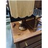 Image 3 : VINTAGE STOOL AND WOODEN BASE LAMP