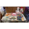 Image 1 : LOT OF SOCK PUPPETS, BEAD PILLOWS, PUZZLES AND MORE