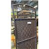 Image 3 : 3 PANEL WOVEN ROOM DIVIDER