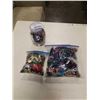 Image 1 : 2 LARGE BAGS OF JEWELLERY AND JAR OF PINS