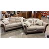 Image 2 : ASHLEY FURNITURE BERWYN VIEW SOFA AND LOVE SEAT - CLEAN, VERY GOOD CONDITION