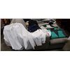 Image 1 : LOT OF NEW FORMAL WEAR CLOTHING SHIRTS SIZE BS - L3, PANTS SIZE 23 AND 31, VESTS SIZE ML