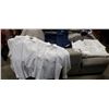 Image 1 : LOT OF NEW FORMAL WEAR CLOTHING SHIRTS SIZE XL-3 - XL-5, PANTS SIZE 32 - 34, VESTS SIZE XL