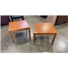 Image 1 : PAIR OF DANISH TEAK END TABLES  MADE IN DENMARK