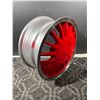 Image 2 : NEW / Open Box - Ronal - Set of 4 - R8 (Red) - 6x14 - 100 (14")