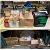 Image 1 : 3 Shelves full of assorted car mechanical parts includings - tools, oils level indicators, power flo