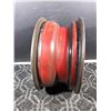 Image 2 : USED / Open Box - Oldsmobile - Set of 2 - Cutlass Red Rally Wheel - 15x7 - 5x120 (15")