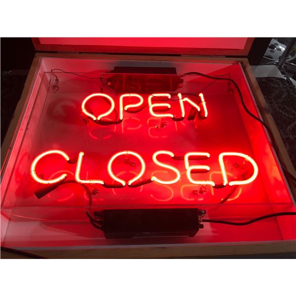 Open/Closed neon signs 24in W x 17in H