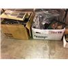 Image 2 : Large group of assorted car mechanical parts - spark plugs, decals, car accessories, etc...