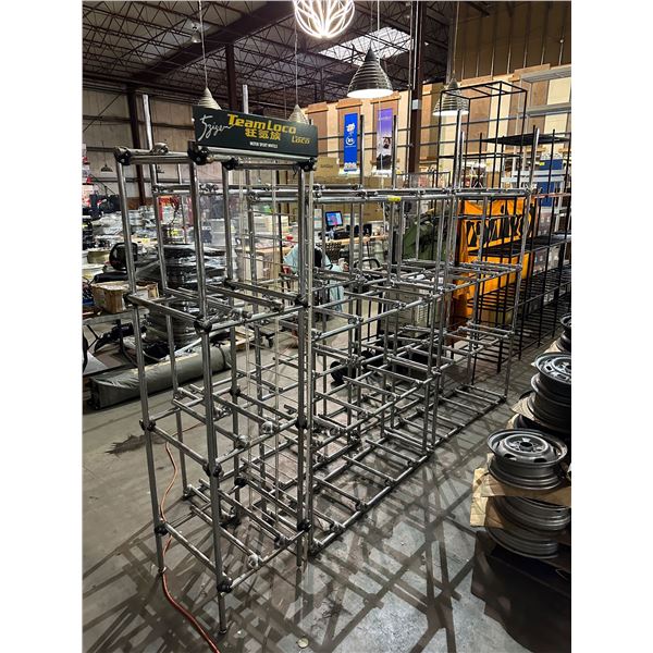 Lots of x5 Chrome Tire / Wheel Display Racks