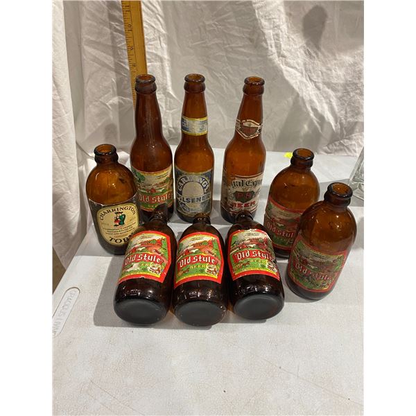 Vintage beer bottles