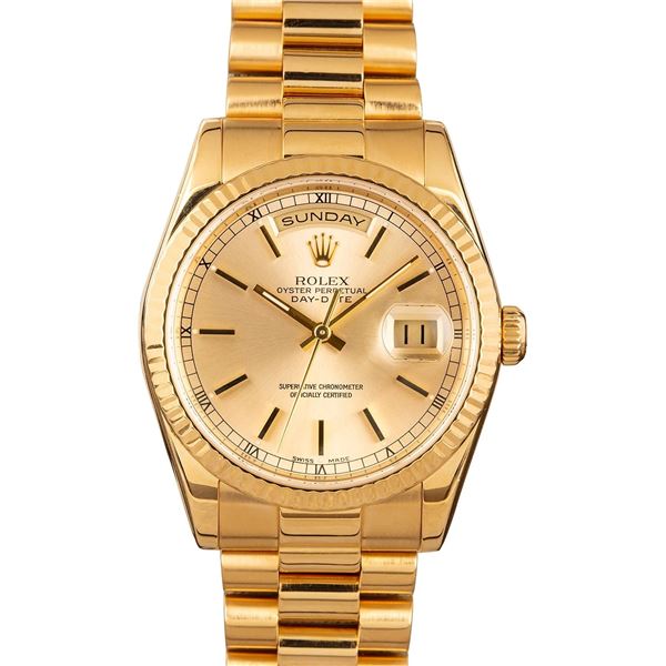 Pre-owned Rolex Day-Date President 118238