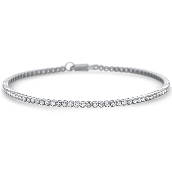 2ct Diamond 14K White Gold Tennis Bracelet