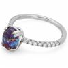 Image 2 : 1.2ct Copper Turquoise 14 K White  Gold Ring