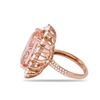 Image 2 : 15.6ct Morganite 14 K Rose Gold Ring