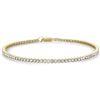 Image 1 : 2ct Diamond 14K Yellow Gold Tennis Bracelet