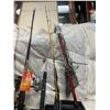 Image 4 : 5 Fishing Poles, Elaborate Heavy Duty Tackle Box & Vintage Normark Filet Knife, Collapsible Fishing 
